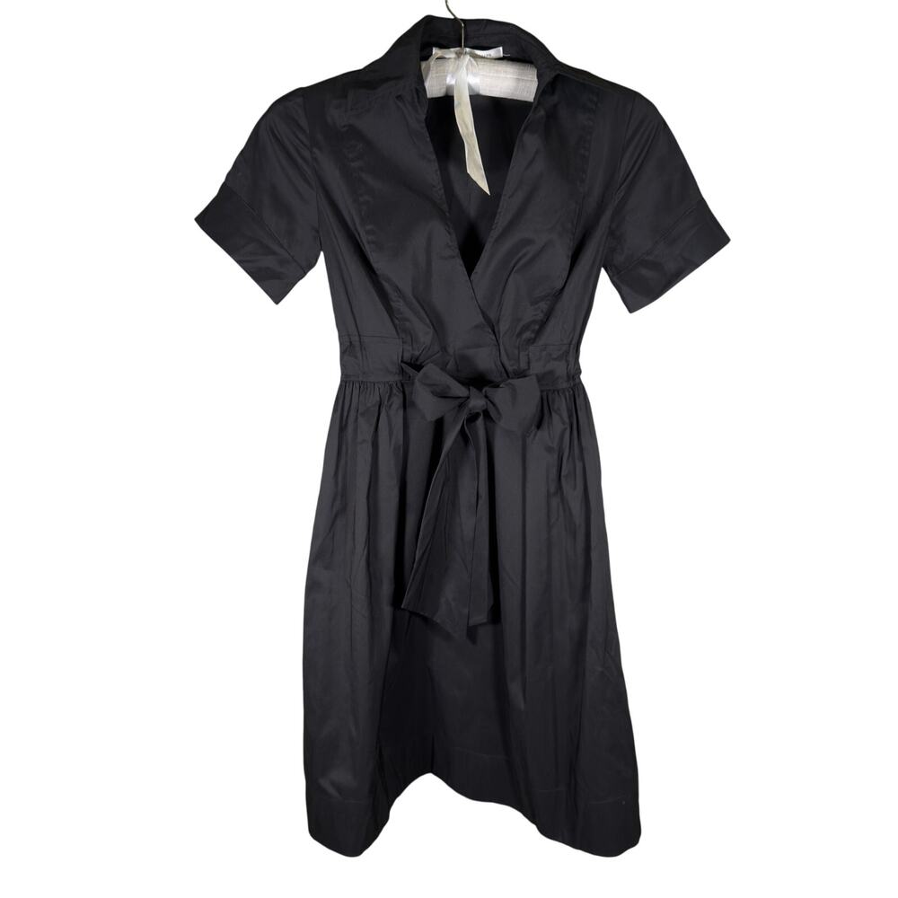 Diane van Furstenberg Black Wrap Dress Size 2